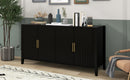 Accent Storage Cabinet Sideboard Wooden Cabinet with Metal Handles for Hallway, Entryway, Living Room, Bedroom