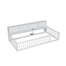 Floor Bed With Storage Cabinets And USB Ports