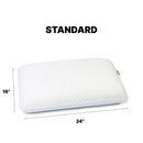 Ghostpillow - Gel Memory Foam Pillow With Cooling Technology, Made Of High Performance Foam - White by HouseOfZazla