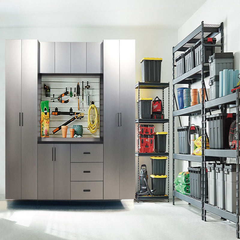 Astro Series - Garage Cabinet Set A With Soft Closing Drawers - Metallic Gray, photo 7 of 11