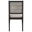 Dutchie - Upholstered Dining Side Chair (Set of 2) - Black by HouseOfZazla