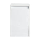 12" Bathroom Side Cabinet, Soft Close Doors, Float Mounting Design, Glossy