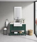 40x24 LED Lighted Bathroom Wall Mounted Mirror with High Lumen+Anti-Fog Separately Control+Dimmer Function