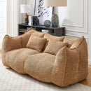 Comfortable Dual Beanbag Chair With High Resilience Foam Core For 2 People by HouseOfZazla