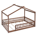 Bed House Bed Frame With Fence by HouseOfZazla