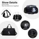 Gym Duffle Bag with Shoe Compartment & Wet Pocket 37L