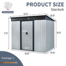 Outdoor Metal Storage Shed And Transparent Plate For Garden, Lawn by HouseOfZazla