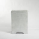 Outdoor Tank Table for Gas Fire Pits, Hides Propane Tank Cover, Concrete Light Gray, Side Handles