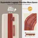 2 Piece Luggage Set With Bags Expanable Spinner Wheels ABS Lightweight Suitcase With Tsa Lock 20" / 24" by HouseOfZazla