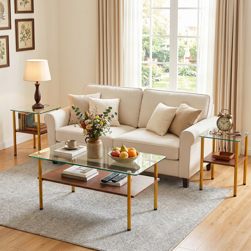 Coffee Table and End Tables Set of 3, photo 3 of 10