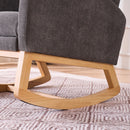 Accent Rocking Chair With Footrest, High Back by HouseOfZazla