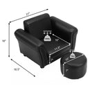 Kids Armrest Sofa with Ottoman by LJGDeals