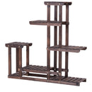 6-Tier Garden Wooden Plant Flower Stand Shelf for Multiple Plants Indoor or Outdoor by LJGDeals