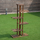6 Tier Garden Wooden Shelf Storage Plant Rack Stand by LJGDeals