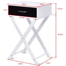 Modern X-Shape Accent Side End Table-Black by LJGDeals