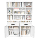 Industrial Bookcase Tall With Adjustable Shelves, Drawers & Doors by HouseOfZazla