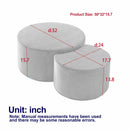 Modern Upholstered Round Coffee Table For Living Room (Set of 2) by HouseOfZazla