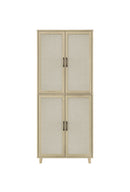4 Door Cabinet, with 4 Adjustable Inner Shelves, Storage Cabinet