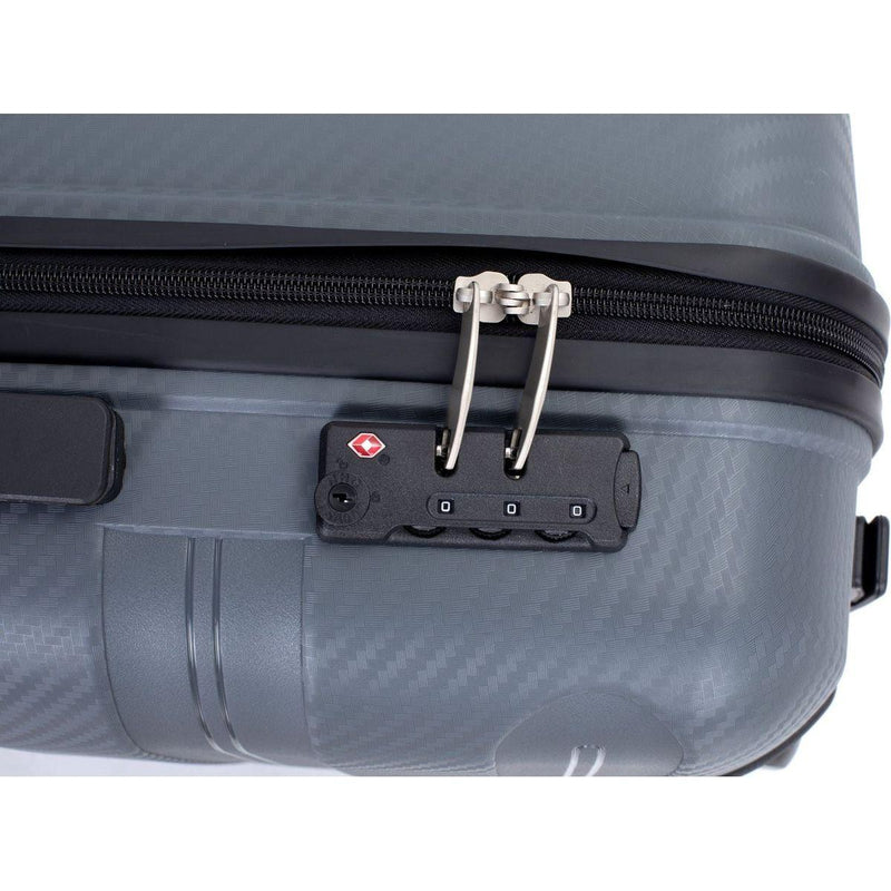 Hardshell Suitcase Spinner Wheels PP Luggage Sets Lightweight Durable Suitcase with TSA Lock,3-Piece Set (20/24/28), Gray