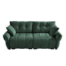 Modern Sofa & Pillows, Textured Cover, High Rebound Cushions by HouseOfZazla