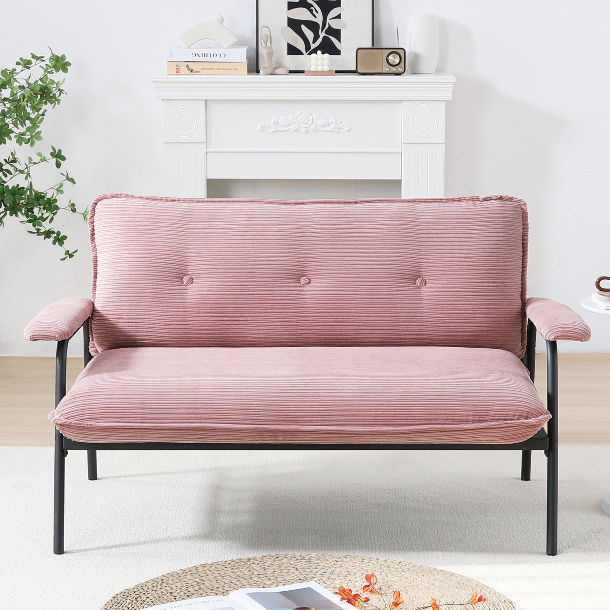 Modern Metal Frame Sofa With Sponge Filling For Compact Spaces And Versatile Use, photo 10 of 11