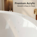 59" Corner Whirlpool Bathtub for 2-Person by HouseOfZazla