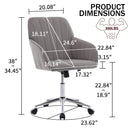 Adjustable Ergonomic Office Chair, Swivel Backrest Seat by Unique Piece Furniture