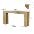 Farmhouse Style Extra Long Walnut Console Table by Unique Piece Furniture