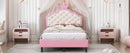 Lovely Crown Fantasy Princess Bed With Tufted Headboard by HouseOfZazla
