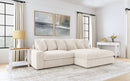 Blaine Upholstered Reversible Chaise Sectional Sofa Sand