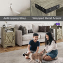 Farmhouse Nightstand, Charging Station & Storage by HouseOfZazla