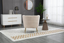 Accent Chair, leisure single chair with Golden feet