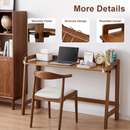 Solid Wood Folding Desk, 49" Mid Century Modern Computer Desk by HouseOfZazla