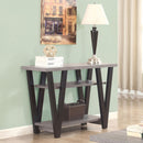 Rectangle Sofa Table With V Line Design - Gray by HouseOfZazla