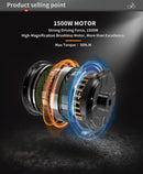 26" 1500W Electric Bike Fat Tire P7 48V 20AH Removable Lithium Battery for Adults S17-1500W