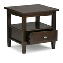 Warm Shaker - End Table - Tobacco Brown