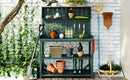 TOPMAX 65" Large Wooden Farmhouse Rustic Outdoor Potting Bench Table