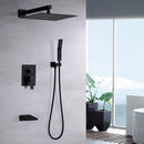 Modern 10" Wall Mounted Rainfall Shower Head System by HouseOfZazla