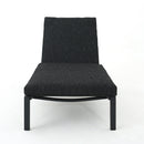 Modern Chaise Lounge With Water Resistant Fabric Cushions by HouseOfZazla