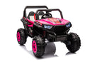 12V7A*1 30W*4 Four-Wheel Drive Seat One Button Start, Forward And Backward, High And Low Speed, Music, Front Light, Power Display, Two Doors Can Open, 2.4G R / C, Seat Belt Four Wheel Absorber by HouseOfZazla