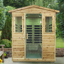 Four person Far-infrared Old fir outdoor sauna room by HouseOfZazla