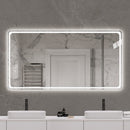 Bathroom Mirror Vanity Mirrors With Front Lights, Wall Mounted, Anti-Fog, Frameless, Horizontal Or Vertical by HouseOfZazla