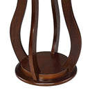 Round Accent Table - Brown by HouseOfZazla