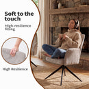Dining Chair With Soft Cushion And 360° Rotation, Comfortable Armrest For Kitchen (Set of 2) - Gray by HouseOfZazla