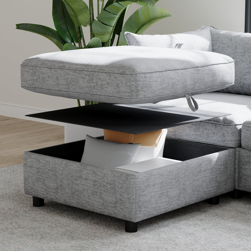 Modular Sectional Sofa, Convertible Sofa Seat With Storage, photo 4 of 10