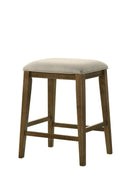 Sasha - 17" Counter Height Stool With Upholstered Seat by HouseOfZazla