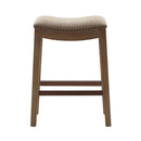 Saddle Counter Stool With High Density Foam by Unique Piece Furniture