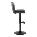 Henry - Contemporary Adjustable Barstool & Swivel With Rounded T Footrest (Set of 2) by HouseOfZazla