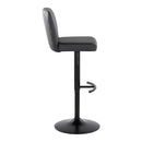 Henry - Contemporary Adjustable Barstool & Swivel With Rounded T Footrest (Set of 2) by HouseOfZazla