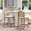 Panama - Curved Back Cane Counter Stool (Set of 2) by HouseOfZazla